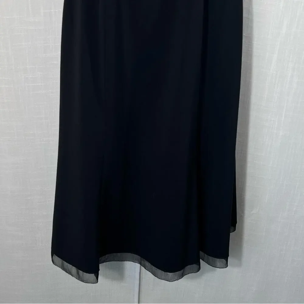 Elie Tahari Black Belted Wool Fit & Flare Dress‎ Size 0 - Picture 3 of 13